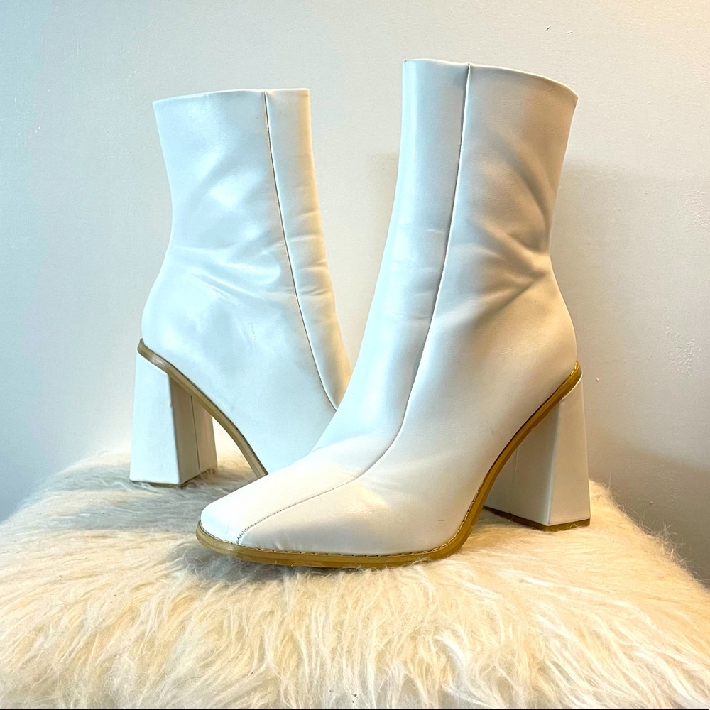 Nasty Gal white go go boots